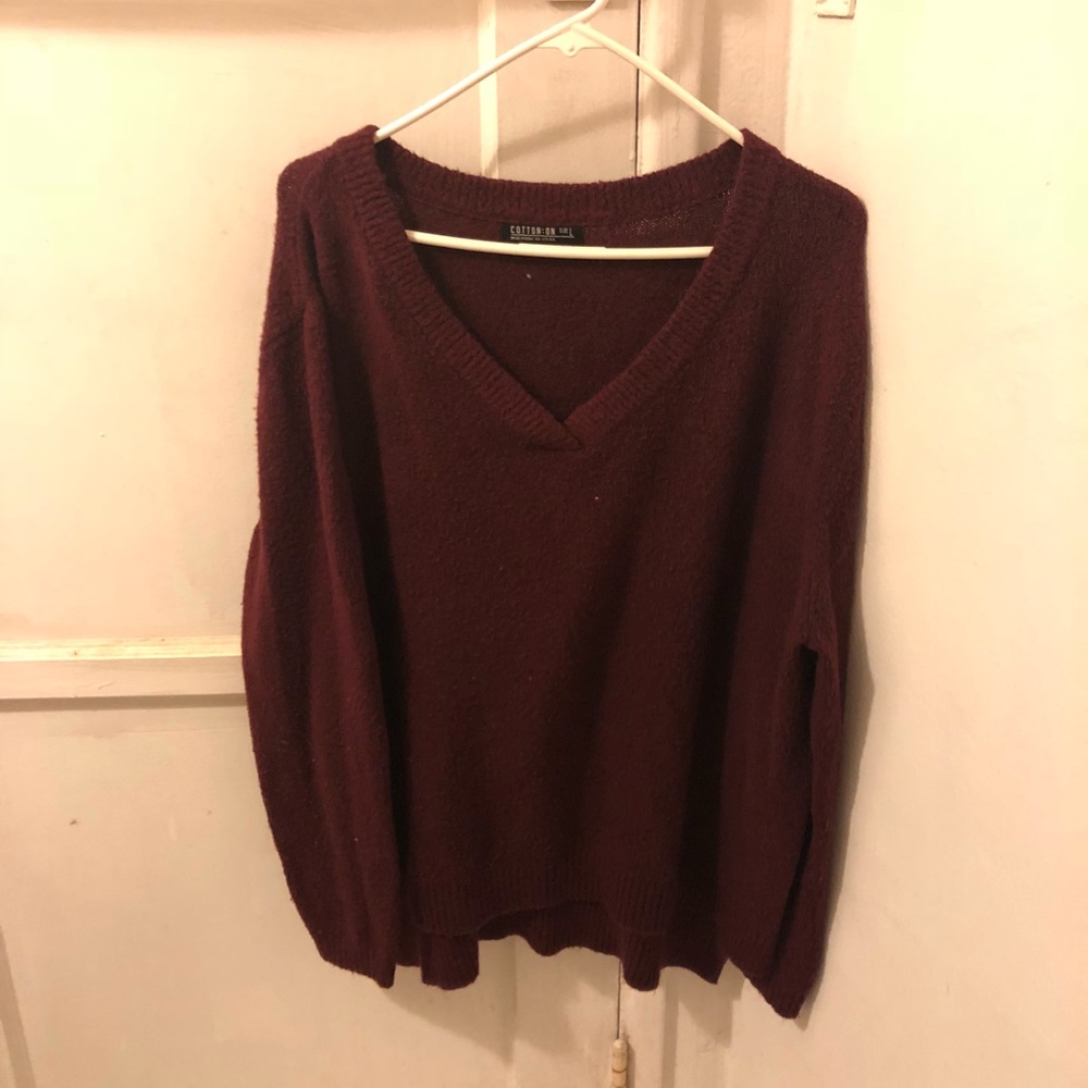 Cotton On Burgundy Sweater